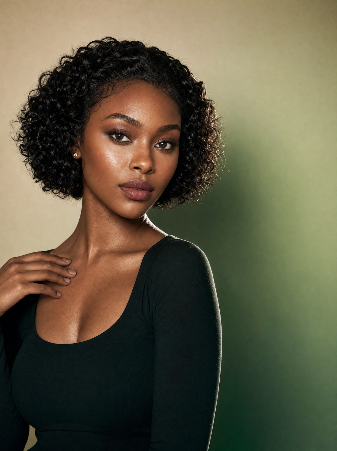Natural-looking lace front wig