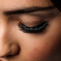 Volume lashes close-up on eye