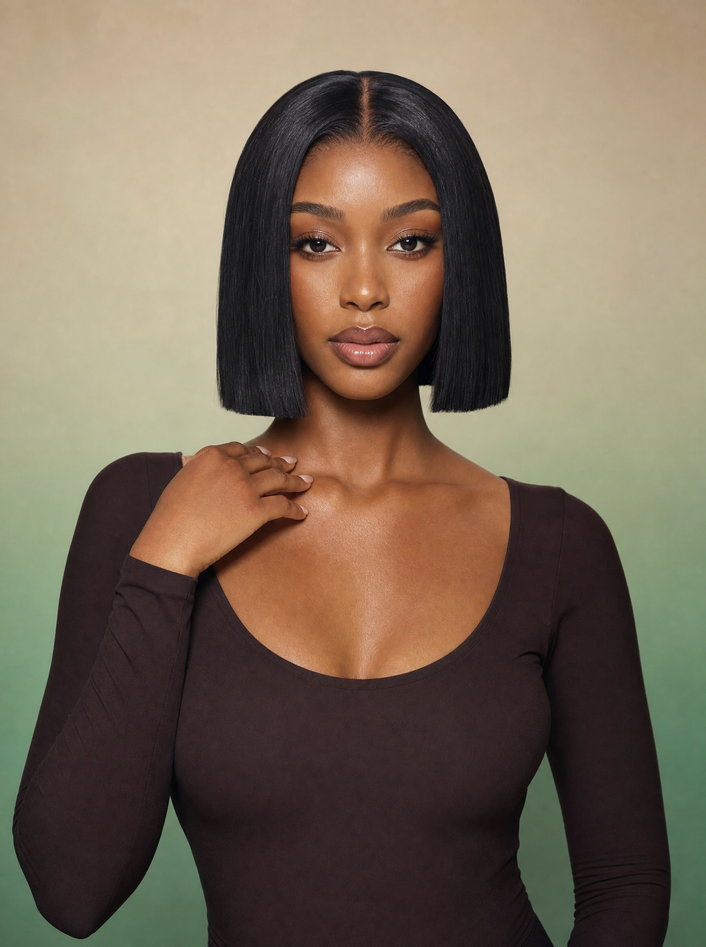 Straight Bob Lace Wig — Natural