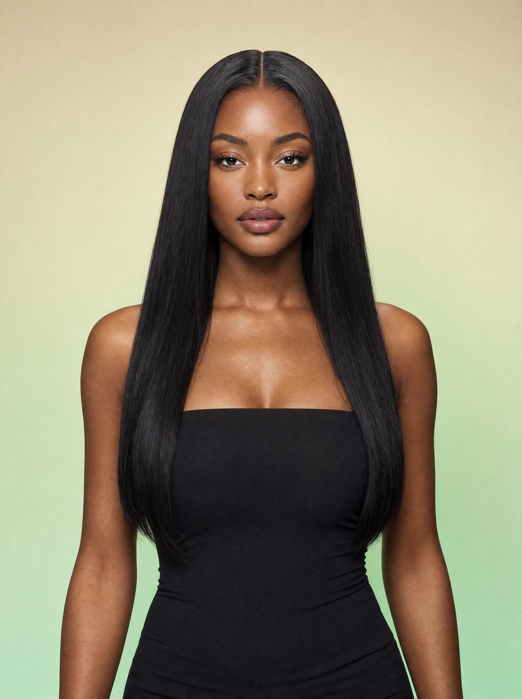 Straight Lace Front Wig — Natural