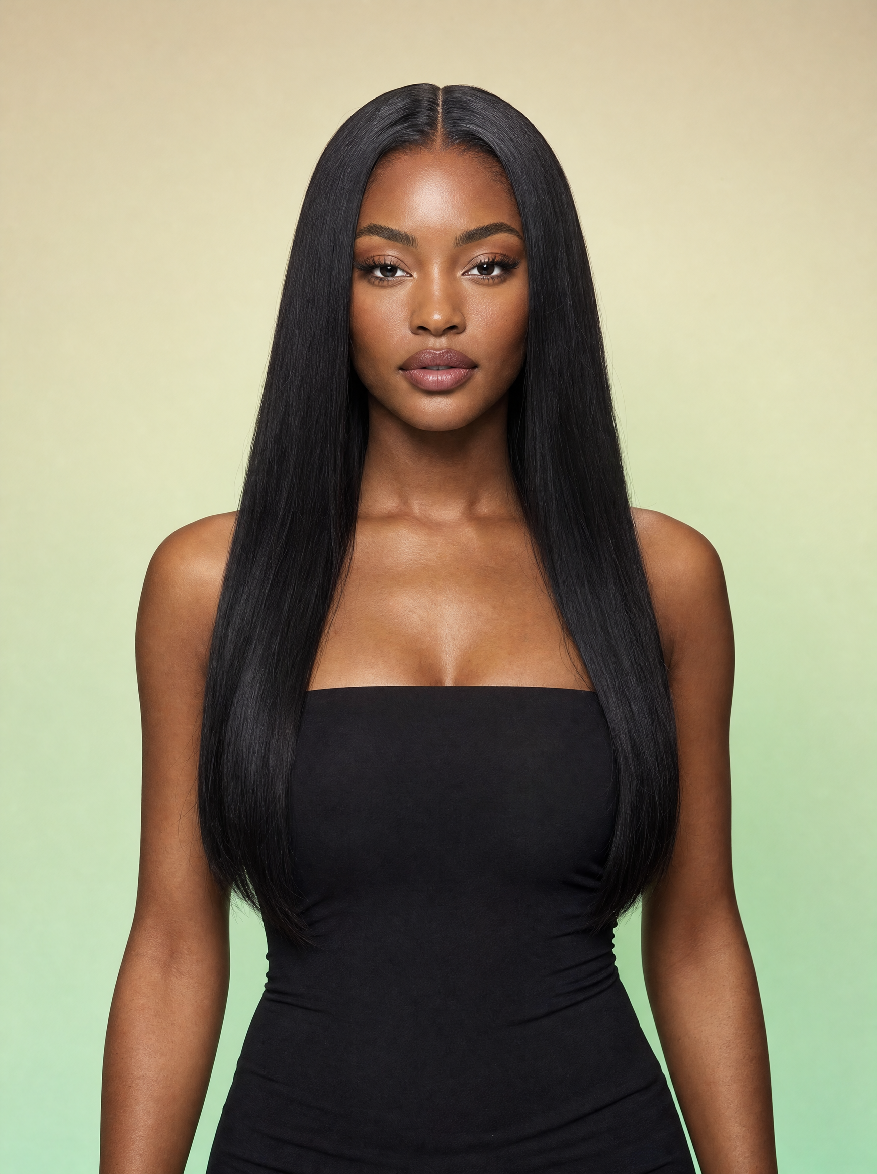 Straight Lace Front Wig — Natural