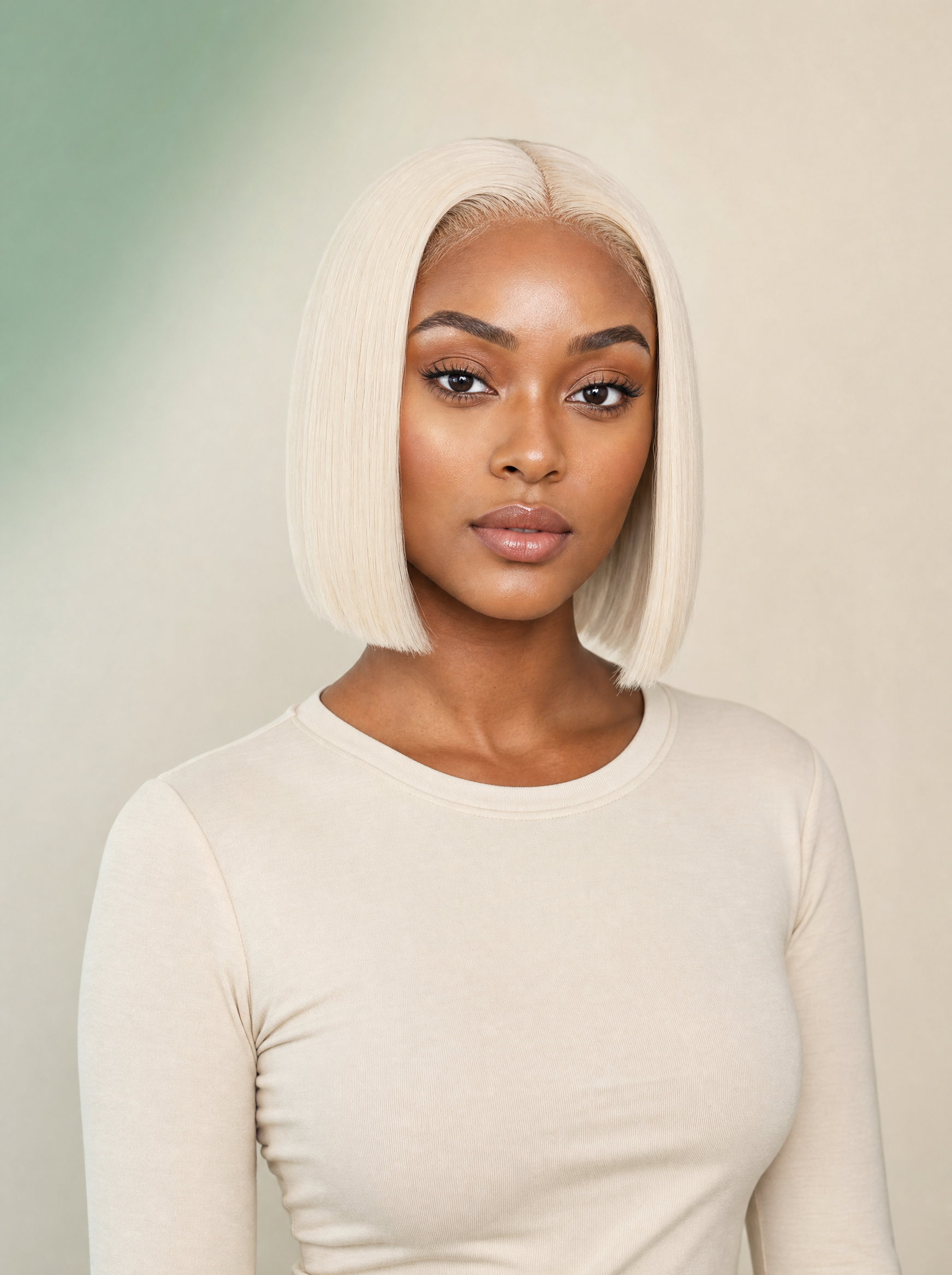 613 Blonde bob lace front wig