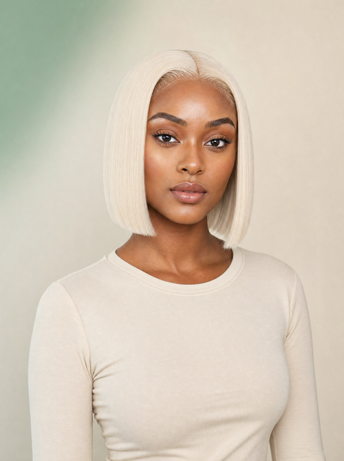 613 Blonde bob lace front wig