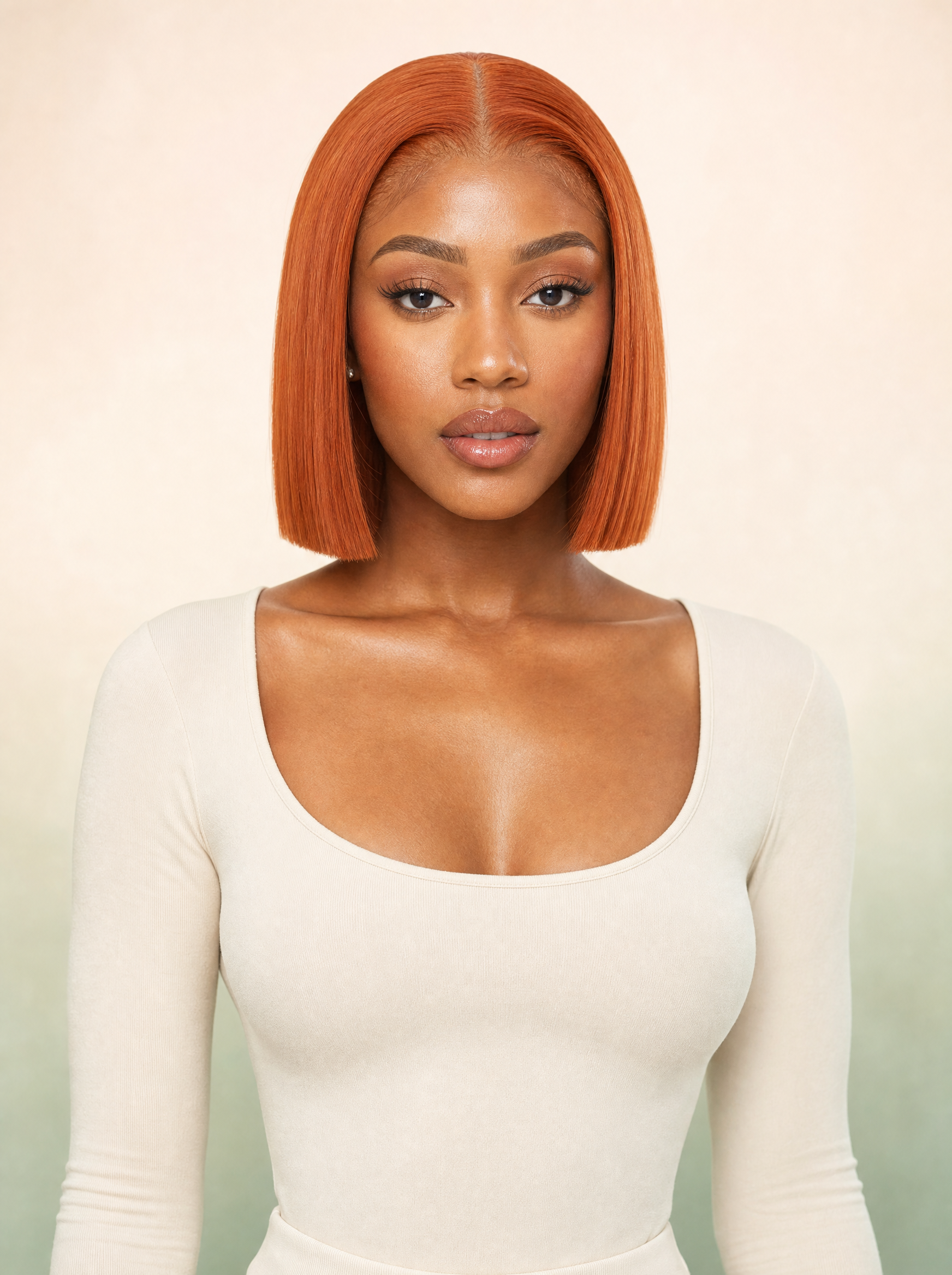 350 Ginger bob lace front wig