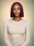 99J Burgundy bob lace front wig