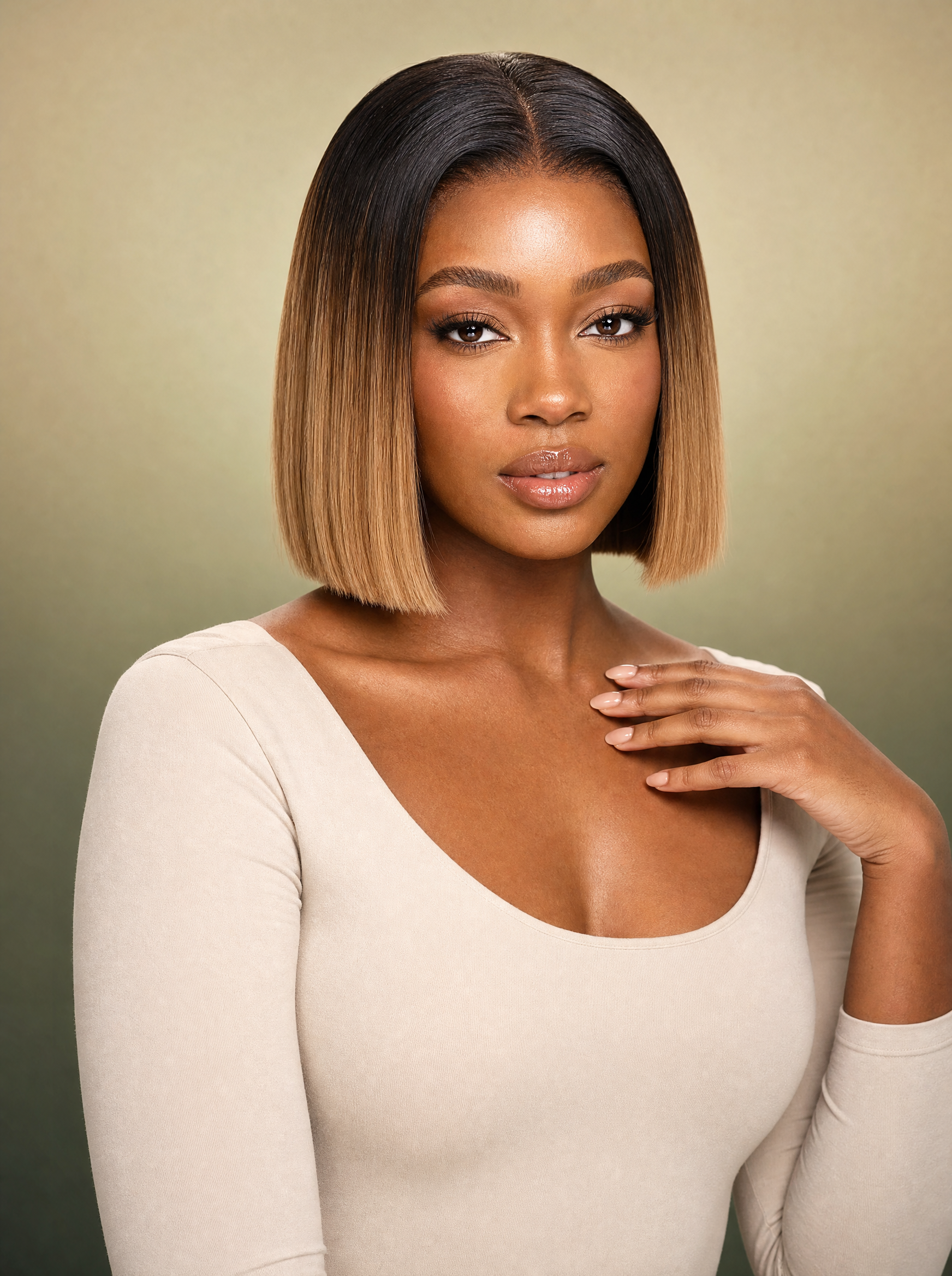 T1B 27 bob lace front wig